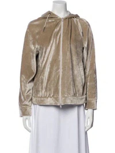 Pre-owned Brunello Cucinelli Velvet Jacket In Neutral