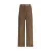 Brunello Cucinelli Women Fluid Corduroy Sartorial Track Trousers With Jewellery