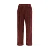 Brunello Cucinelli Soft Corduroy Pleated Straight-leg Ankle Pants