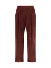 Brunello Cucinelli Soft Corduroy Pleated Straight-leg Ankle Pants In Brown