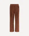 Brunello Cucinelli Velvet Pants In Brown