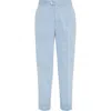 Brunello Cucinelli Velvet Trousers In Blue