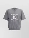 Brunello Cucinelli Versatile Short-sleeve Graphic Sweatshirt In Gray