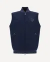 Brunello Cucinelli Men Sleeveless Nylon Topwear With Zip And Logo