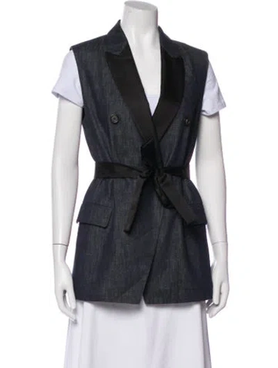 Pre-owned Brunello Cucinelli Vest In Blue