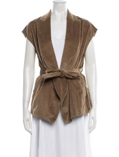 Pre-owned Brunello Cucinelli Vest In Brown