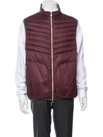 Pre-owned Brunello Cucinelli Vest In Burgundy