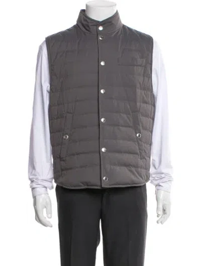 Pre-owned Brunello Cucinelli Vest In Gray