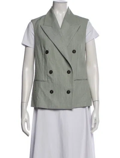 Pre-owned Brunello Cucinelli Vest In Green
