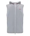 Brunello Cucinelli Nylon Down Vest In Grey