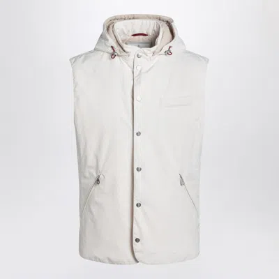 Brunello Cucinelli Vest In Blend In Gray