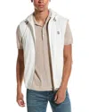 Brunello Cucinelli White Logo Windbreaker Vest In Multi