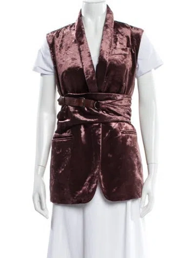 Pre-owned Brunello Cucinelli Vest In Purple