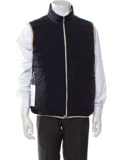 Pre-owned Brunello Cucinelli Vest W/ Tags In Blue