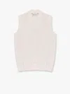 Brunello Cucinelli Cotton Vest With Jacquard Motif In White