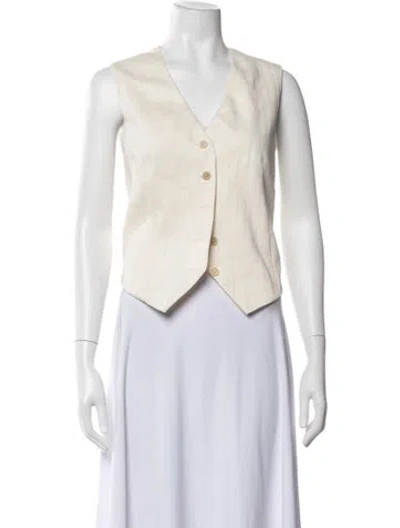 Pre-owned Brunello Cucinelli Vest In White
