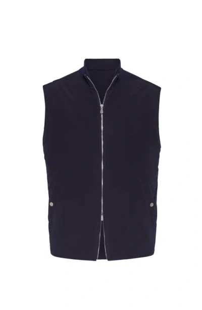 Brunello Cucinelli Vest With Padding In Blue