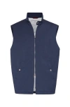 Brunello Cucinelli Vest With Thermore® Padding In Denim