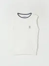 Brunello Cucinelli Gilet  Bambino Colore Bianco