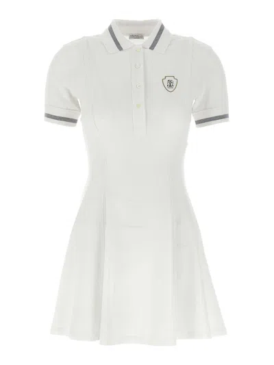 BRUNELLO CUCINELLI VESTIDO MIDI - BLANCO