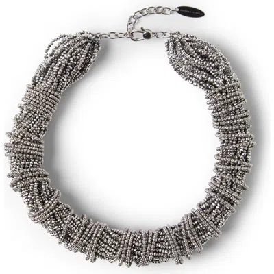 Brunello Cucinelli Vetro And Silver Choker