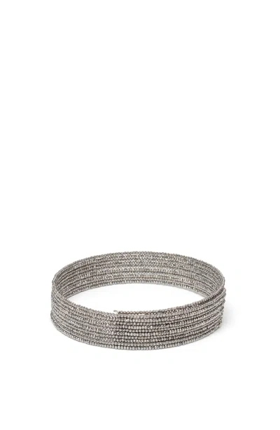 Brunello Cucinelli Vetro And Sterling Silver Choker