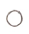 Brunello Cucinelli Strand Bracelet With Metallic Finish And Beaded Detailing In Yellow