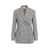 Brunello Cucinelli Double-breasted Virgin Wool Jacket With Check Pattern