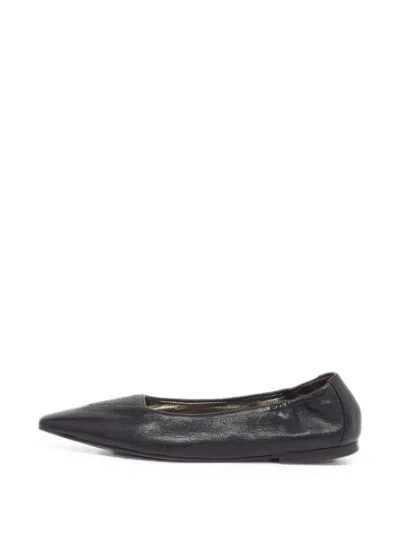 Pre-owned Brunello Cucinelli Vintage Embellished Pointed-toe Ballet Flats In Black