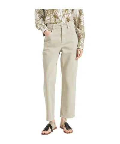 Brunello Cucinelli Vintage Five-bag Jeans In Nude