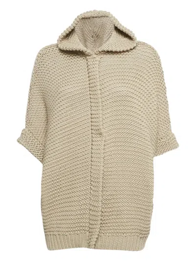 Pre-owned Brunello Cucinelli Vintage Hooded Cardigan In Neutral