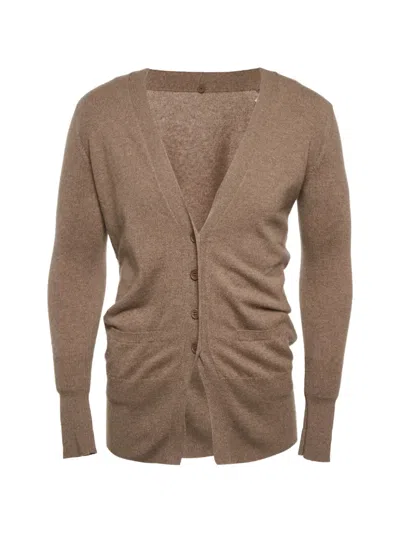 Pre-owned Brunello Cucinelli Vintage Knit V-neck Cardigan In Neutral
