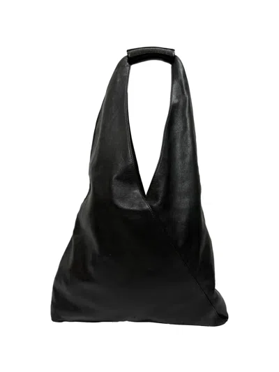 Pre-owned Brunello Cucinelli Vintage Leather Shoulder Bag In Black