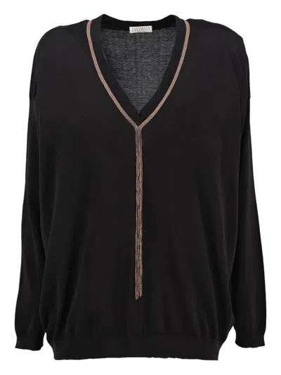 Pre-owned Brunello Cucinelli Vintage Monili-chain Sweater
