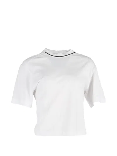 Pre-owned Brunello Cucinelli Vintage Monili-chain T-shirt In White