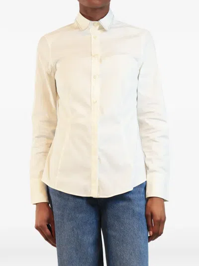 Pre-owned Brunello Cucinelli Vintage Monili Collar Shirt In Neutral