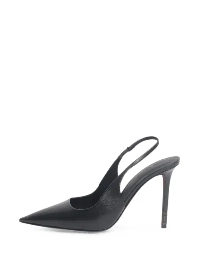 Pre-owned Brunello Cucinelli Vintage Pointed Slingback Shoes In Black
