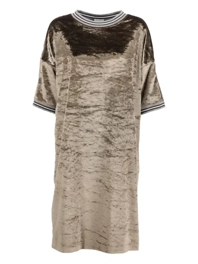 Pre-owned Brunello Cucinelli Vintage  Crew-neck Dress In Green