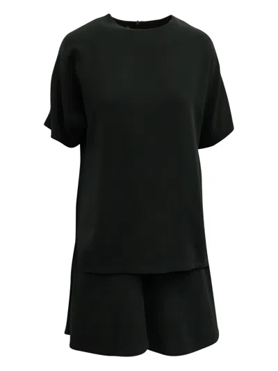 Pre-owned Brunello Cucinelli Vintage Short-sleeve Shorts Set In Black