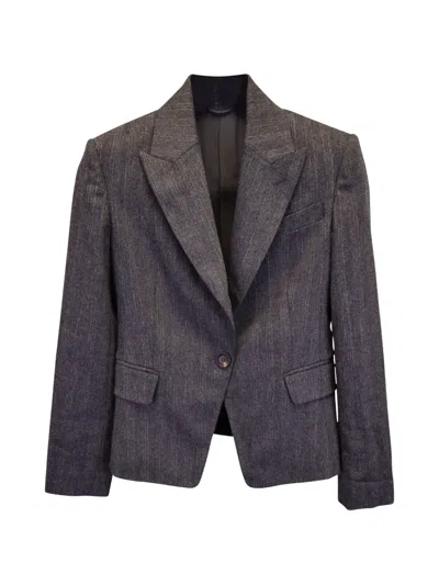 Pre-owned Brunello Cucinelli Vintage Single-breasted Blazer In Gray