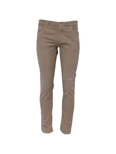 Pre-owned Brunello Cucinelli Vintage Slim-fit Trousers In Neutral