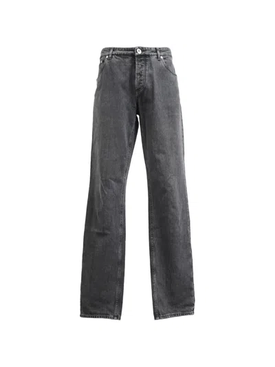 Pre-owned Brunello Cucinelli Vintage Slim-fit Jeans In Gray