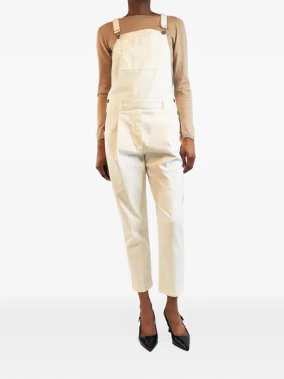 Pre-owned Brunello Cucinelli Vintage Straight-leg Jumpsuit In Neutral