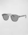 Brunello Cucinelli Vintage-style Acetate Square Sunglasses In Dark Green