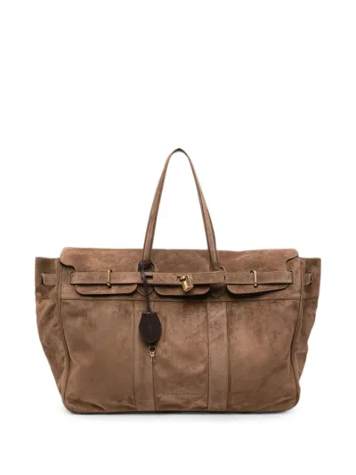 Brunello Cucinelli Vintage Travel Bag In Blue