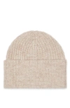 Brunello Cucinelli Cashmere Rib-knit Beanie In Sand