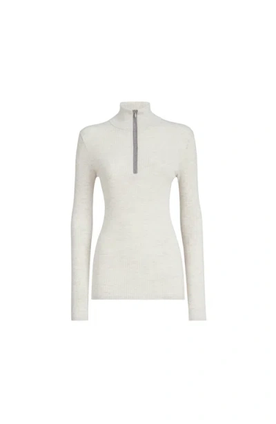 Brunello Cucinelli Virgin Wool And Cashmere Sweater In White