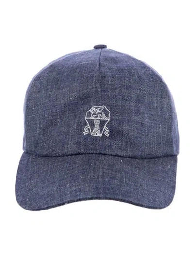 Pre-owned Brunello Cucinelli Virgin Wool Baseball In Blue