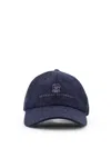 Brunello Cucinelli Logo-embroidered Baseball Cap In Blue