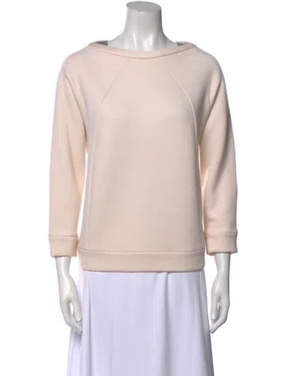Pre-owned Brunello Cucinelli Virgin Wool Bateau Neckline Sweatshirt In Neutral
